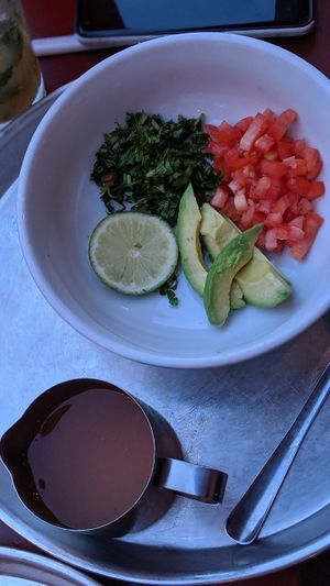 Yummy (spicy) tortilla soup at Taco Mamacita in Chattanooga