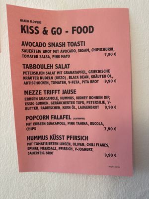 Menu  at Naked Flowers in Mondsee