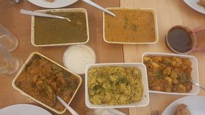 Some vegan dishes at Delhi House in Zurich