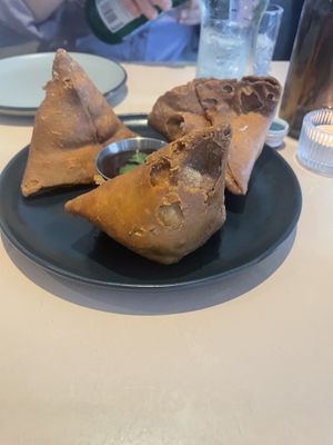 Samosas  at L'abri in Cheticamp