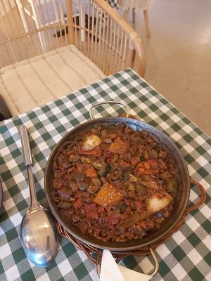 Paella at La Font Cafè in Palamos