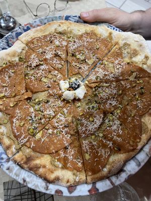 Pizza pistachio   at Trinacria in Samarate