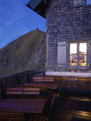 Dinner at Kellerjochhütte in Schwaz