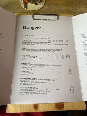 Menue 3 at Kellerjochhütte in Schwaz