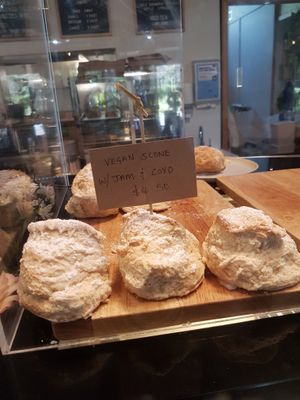 Vegan scones at Pasture & Co in Currumbin Valley