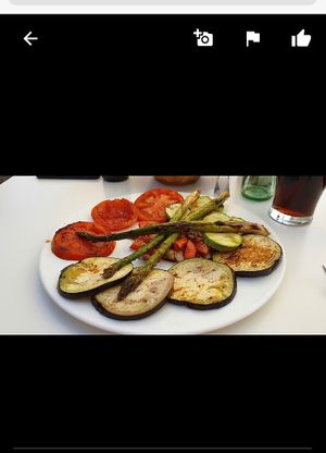Grilled veggies at El Pantalán in Algodonales