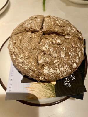 Bread served with the starters  at The Green Room - Cityhotel Wood in Middelburg