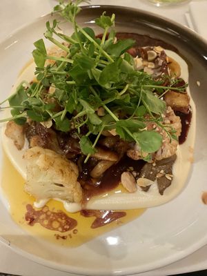 Cauliflower, parsnip and mushrooms  at The Green Room - Cityhotel Wood in Middelburg