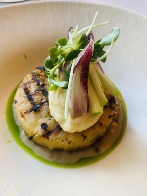 Hoofdgerecht met knolselderij.  at The Green Room - Cityhotel Wood in Middelburg