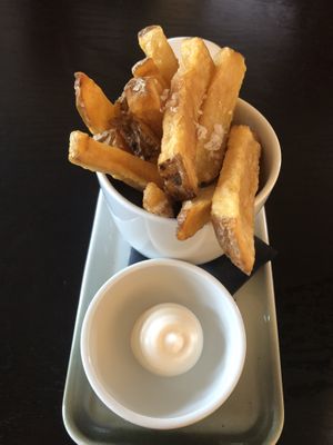 Fries with veganaise you can order as a side dish.  at The Green Room - Cityhotel Wood in Middelburg