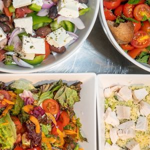 Salads
 at Macoo Eatery in Crete