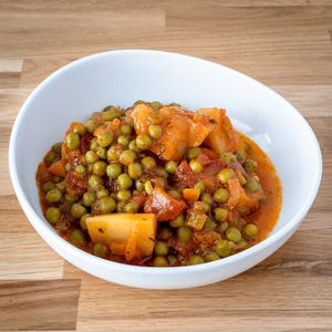 Peas at Macoo Eatery in Crete