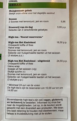 Auch vegan möglich (am besten vorbestellen/reservieren)  at Theetuin Het Kaslokaal in Oostkapelle