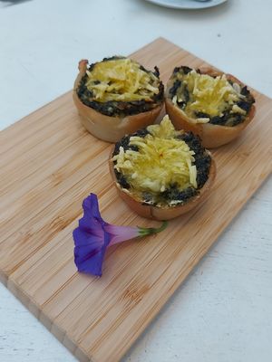 Quiche met spinazie at Theetuin Het Kaslokaal in Oostkapelle