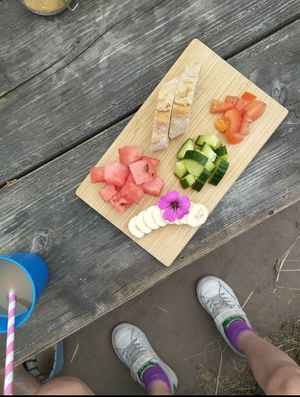 Monkey platter for the kids at Theetuin Het Kaslokaal in Oostkapelle