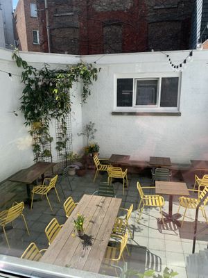 Outside seating   at Circus Restaurant in Antwerpen