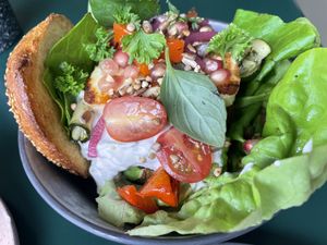 Stunning lentil burger   at Circus Restaurant in Antwerpen