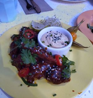 "Korean fried chicken" at HOAX in Tampere