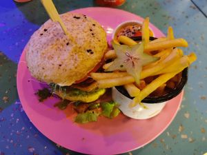 Stylish and tasty burger! at HOAX in Tampere