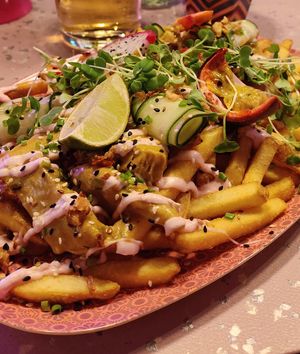Loaded fries at HOAX in Tampere