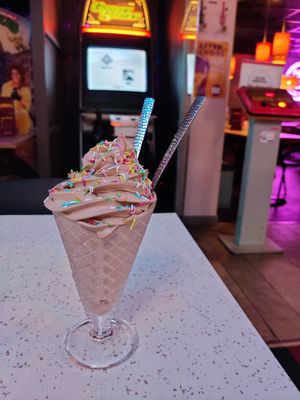 Chocolate "soft ice cream" at HOAX in Tampere