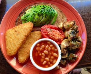 Vegan breakfast  at Mo's Diner in Ir-rabat Ghawdex