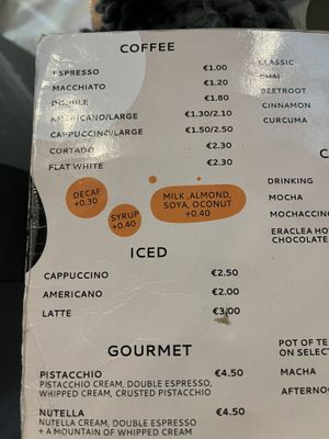 Plan t based milk options  at 7ten in Gozo