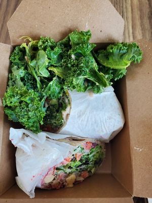 Tabbouleh wrap at kb&co in Calgary