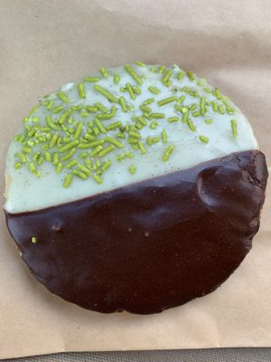 Black & White (Green) Cookie for St.Patrick’s Day 🍀 at Emy Delights & Bites - Pop Up in Hyde Park
