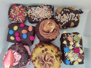 For my birthday, all I wanted was a gigantic box of treats from Emy Delights & Bites! at Emy Delights & Bites - Pop Up in Hyde Park