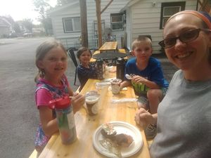 Outdoor seating here is adorable at Emy Delights & Bites - Pop Up in Hyde Park