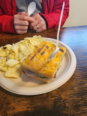 Black Bean Panini at Emy Delights & Bites - Pop Up in Hyde Park
