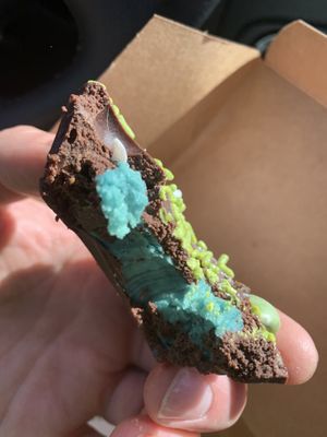 St. Patrick’s Day mint cup w/extra colorful middle!  at Emy Delights & Bites - Pop Up in Hyde Park