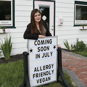 The owner and entrepreneur, Emily Horta at Emy Delights & Bites - Pop Up in Hyde Park