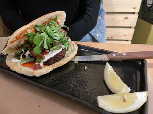 Eggplant Pita  at The Vegan Vandal in Athens