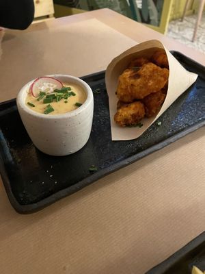 Cauli nuggets  at The Vegan Vandal in Athens