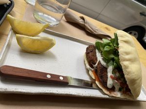 Eggplant Pocket  at The Vegan Vandal in Athens