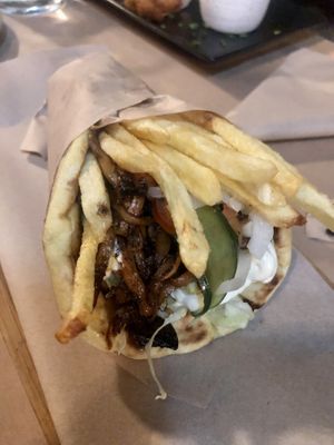 Mushroom Souvlaki  at The Vegan Vandal in Athens