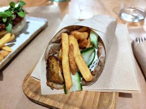 Gyros at The Vegan Vandal in Athens