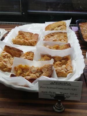 $3.50 Vegan Almond Cobbler (GF) at Bonafide Bakeshop & Cafe in Apex
