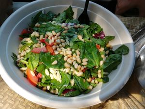 $7.75 Florentine Salad (V) at Bonafide Bakeshop & Cafe in Apex