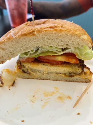 BBQ tofu burger at Bonafide Bakeshop & Cafe in Apex