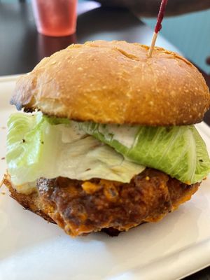 BBQ tofu burger at Bonafide Bakeshop & Cafe in Apex