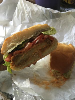 Buffalo Tofu Sandwich at Bonafide Bakeshop & Cafe in Apex