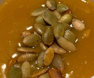 Butternut squash bisque at 600 Kitchen and Bar in Kalamazoo