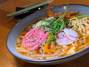 600 Ramen: West Michigan Provisions Ramen, Vegetables, Sprout-It Mushrooms, Radish, *OMIT Hard-Boiled Egg at 600 Kitchen and Bar in Kalamazoo