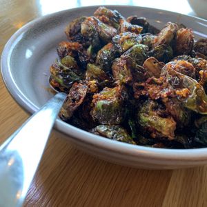 Brussels Sprouts:  Sweet & Sour, Chili Crisp at 600 Kitchen and Bar in Kalamazoo