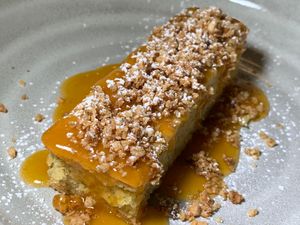Almond Corn Cake at 600 Kitchen and Bar in Kalamazoo