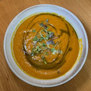 Carrot Ginger Soup (Bowl) at 600 Kitchen and Bar in Kalamazoo