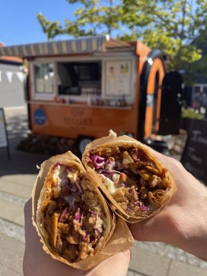 Burrito wrap at Brouer's Madvogn in Ringsted